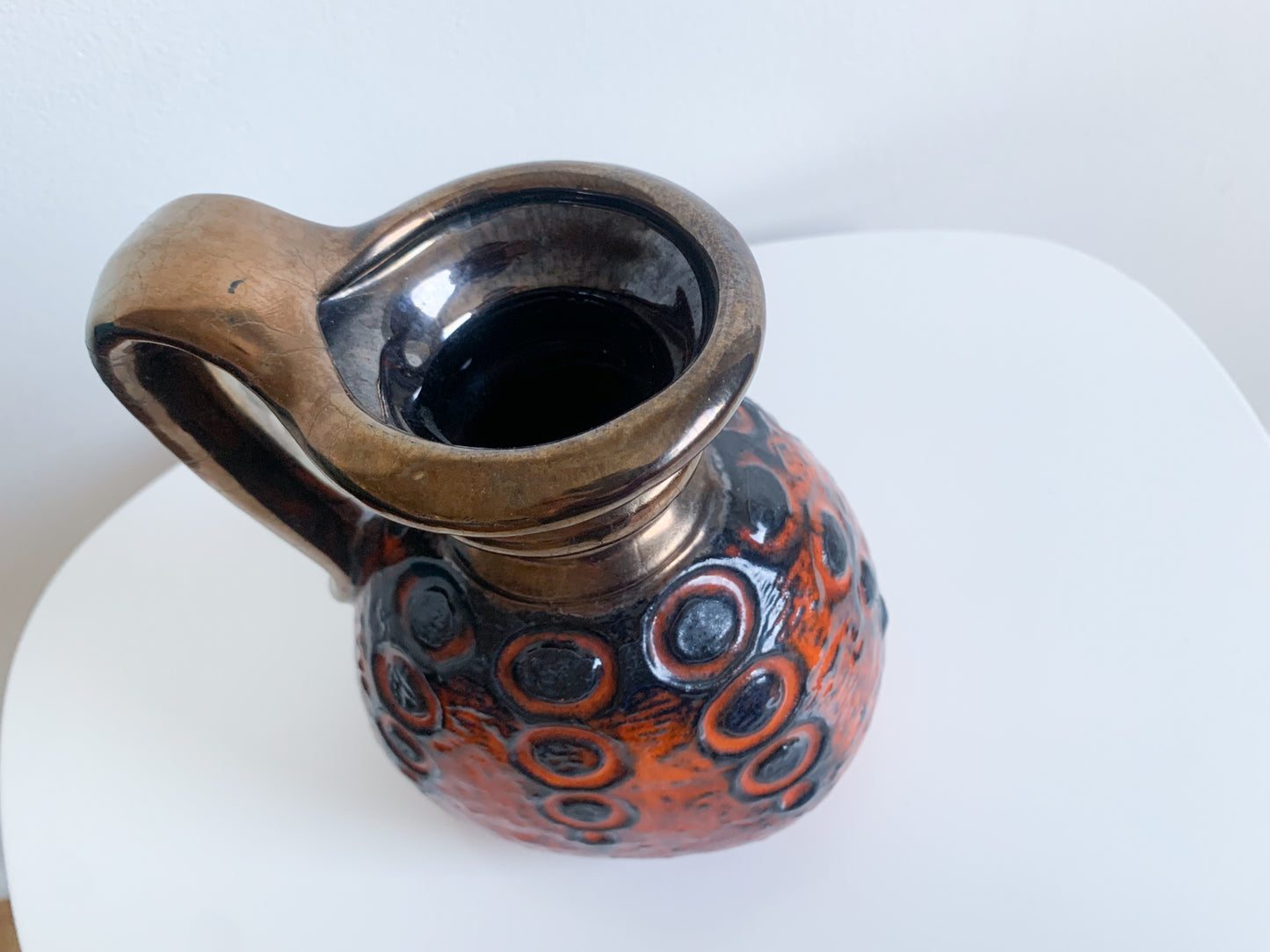 Modernist art ceramic vase jug, Carstens Tönnieshof, Austria, 1970s, WGP