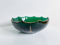 Art Deco Riihimaki gilded glass bowl 1949 Finland