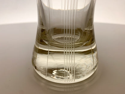 Karhula Iittala Engraved Glass and Vase by Erkki Vesanto 1950s