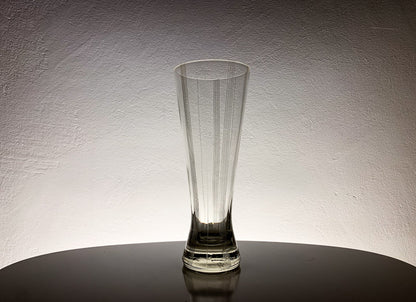 Karhula Iittala Engraved Glass and Vase by Erkki Vesanto 1950s