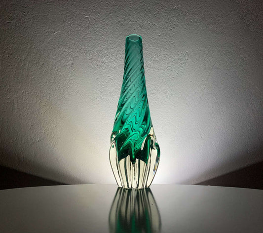 Humppila Mikko Helander Murano style crystal vase